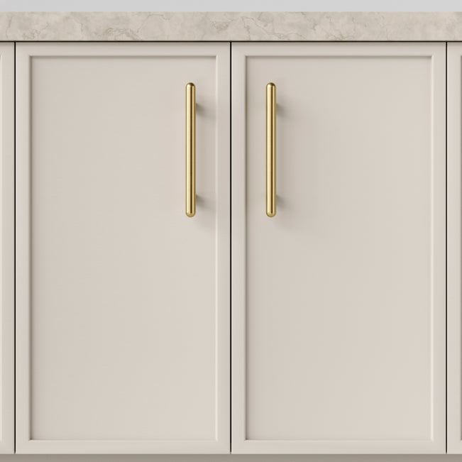 Hero Iver Puerto 160mm Cabinet Pull Handle Brushed Gold PVD 24040 - The Blue Space