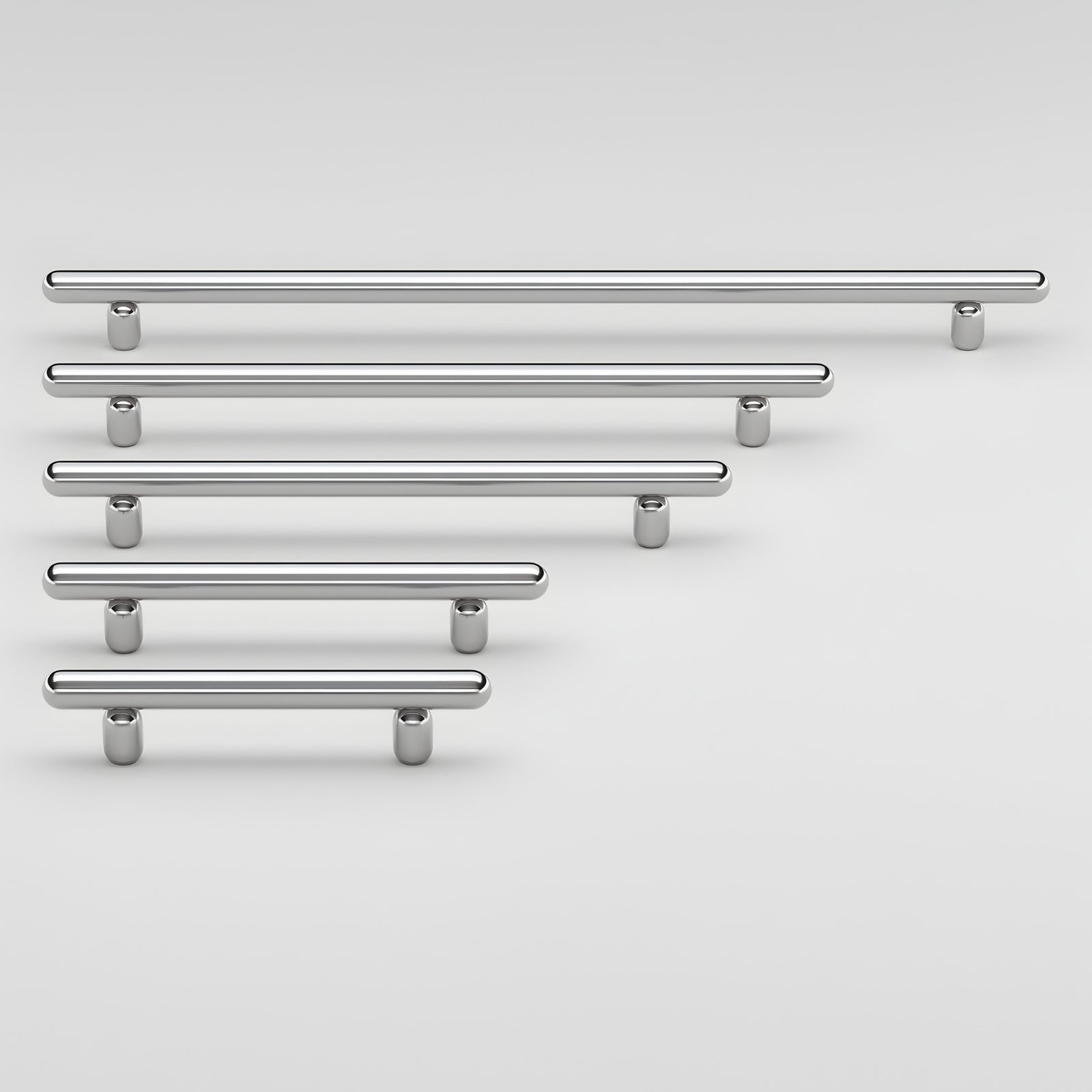 All Size Iver Puerto 160mm Cabinet Pull Handle Polished Chrome 24044 - The Blue Space