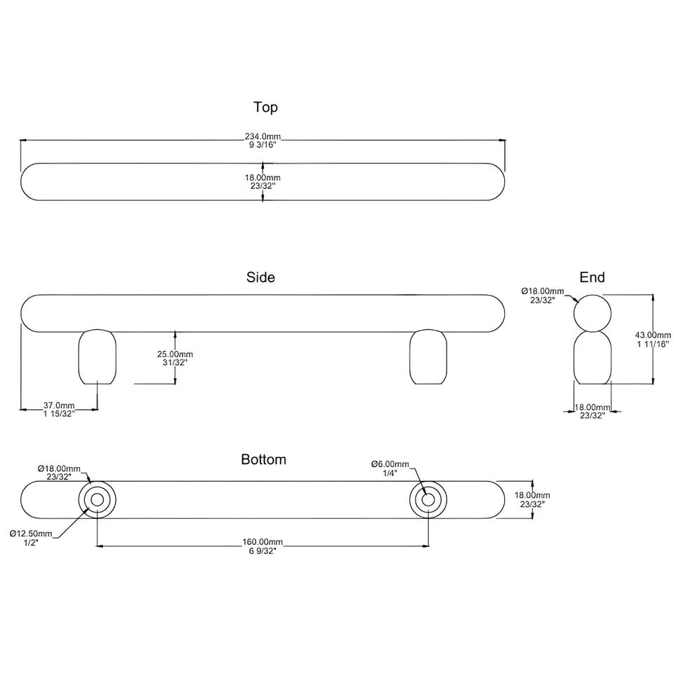 Iver Puerto 160mm Cabinet Pull Handle Satin Nickel
