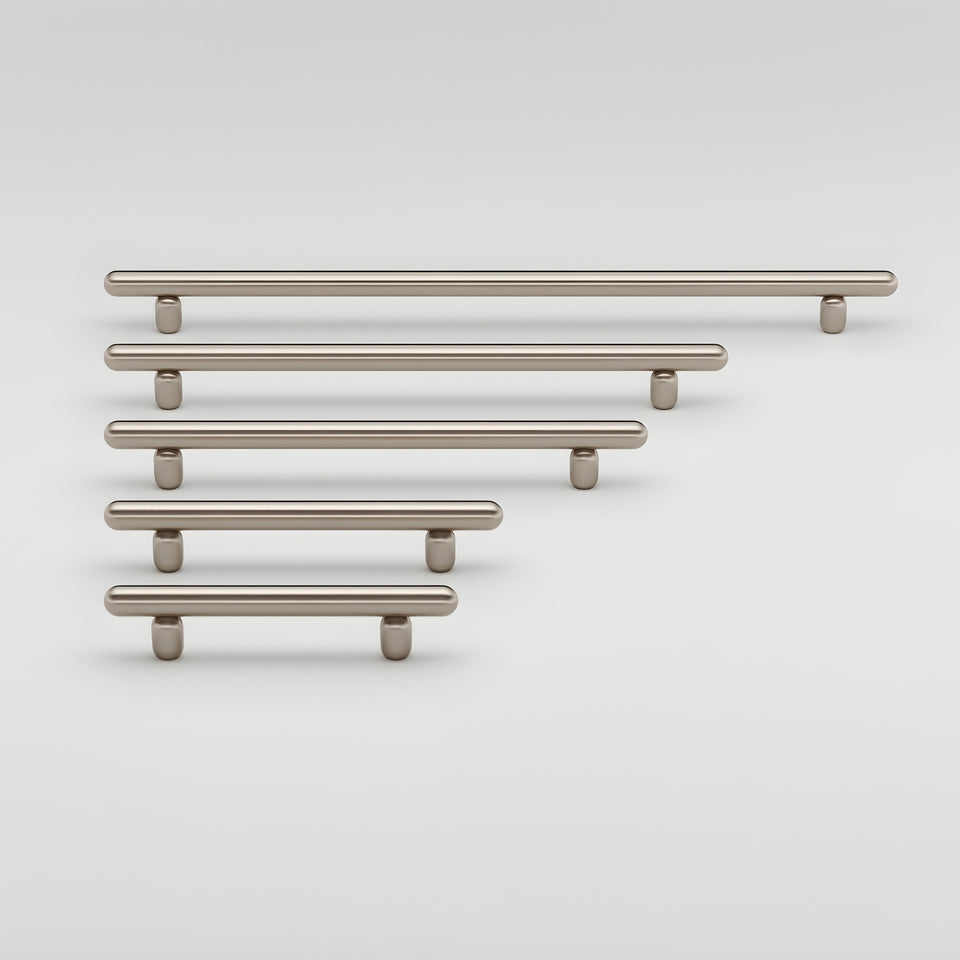 Iver Puerto 256mm Cabinet Pull Handle Satin Nickel