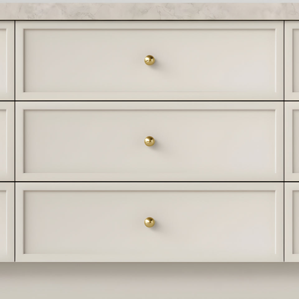 Iver Puerto 32mm Cabinet Knob Brushed Gold PVD