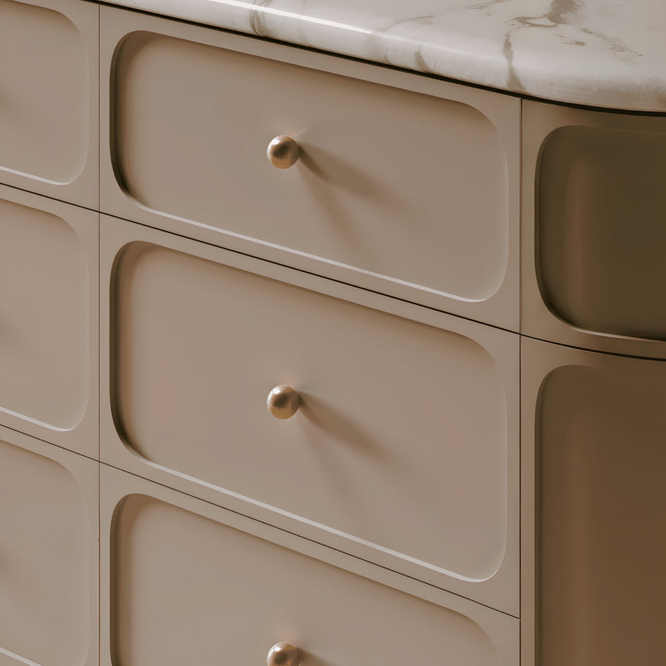 Iver Puerto 32mm Cabinet Knob Brushed Gold PVD