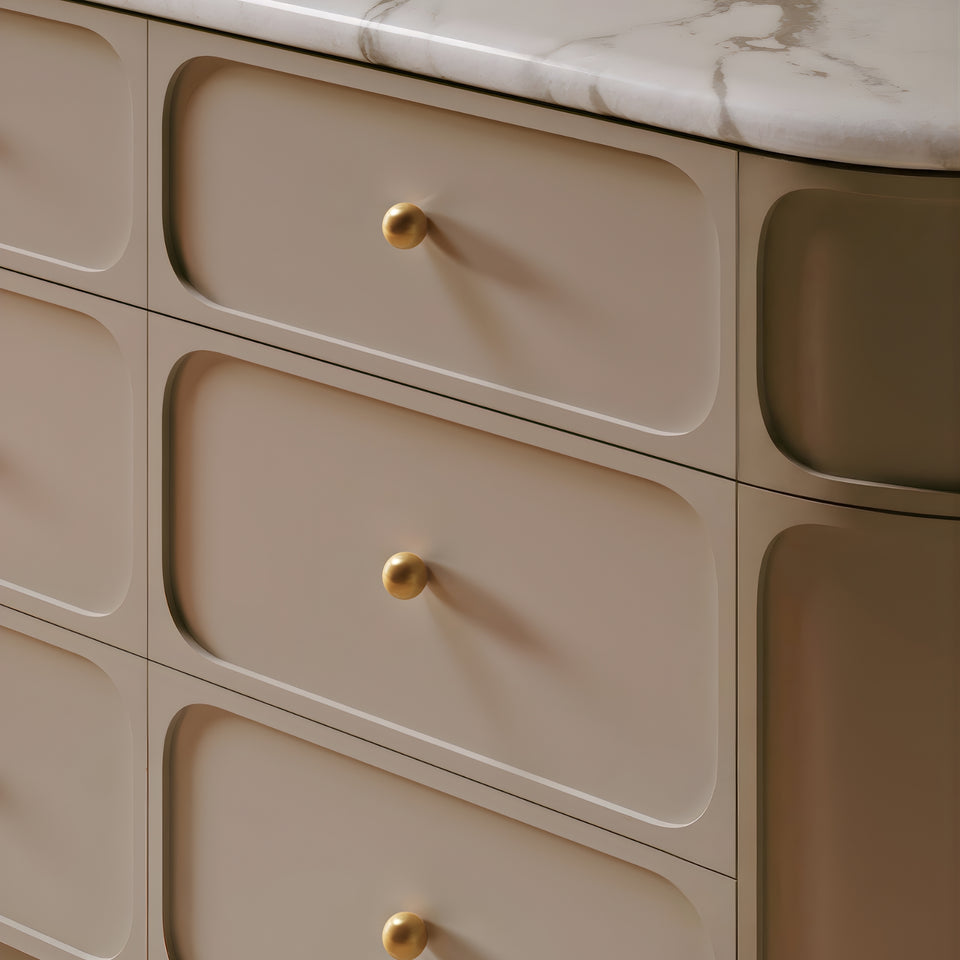 Iver Puerto 38mm Cabinet Knob Brushed Gold PVD