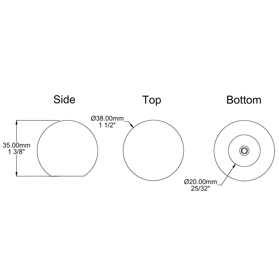 Iver Puerto 38mm Cabinet Knob Satin Nickel