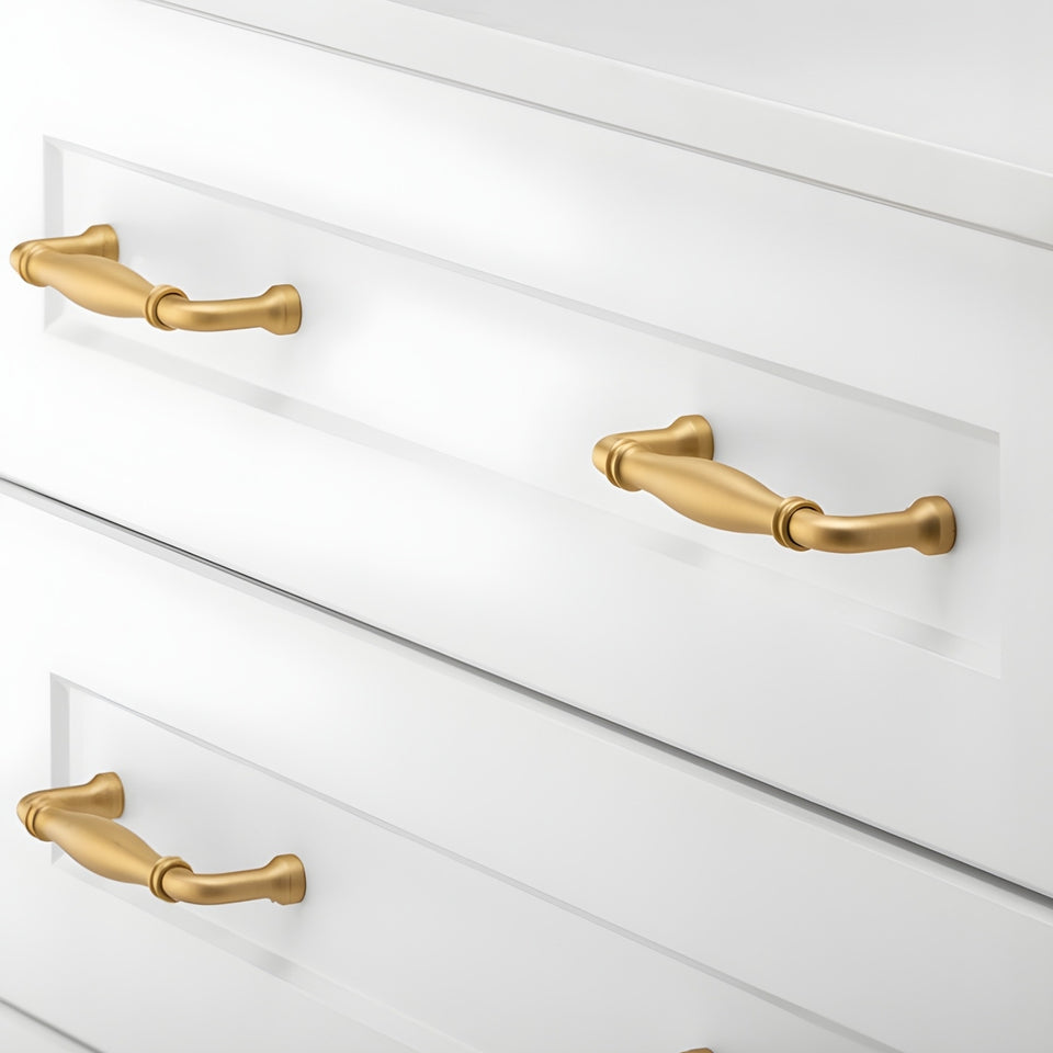 Iver Sarlat 128mm Cabinet Pull Handle Brushed Brass