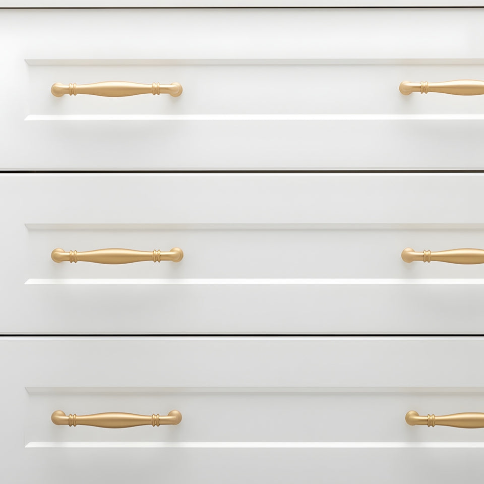 Iver Sarlat 128mm Cabinet Pull Handle Brushed Brass