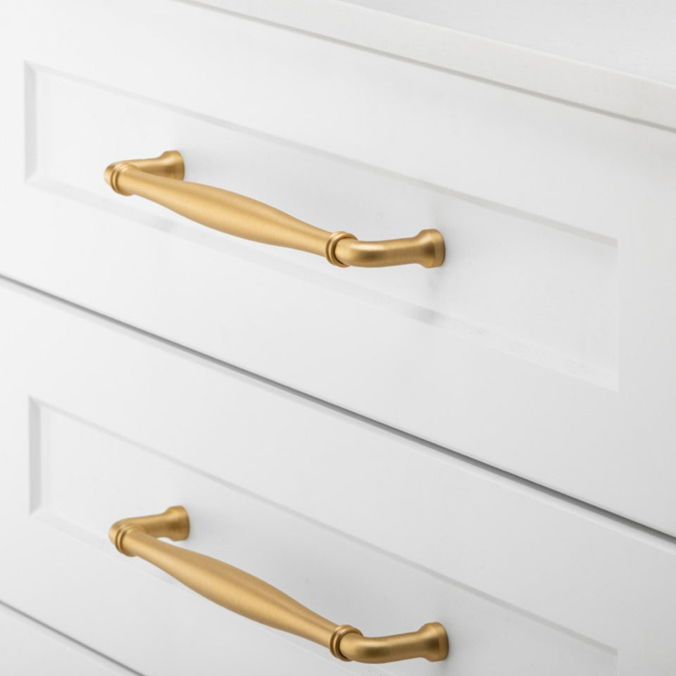 Iver Sarlat 256mm Cabinet Pull Handle Brushed Brass