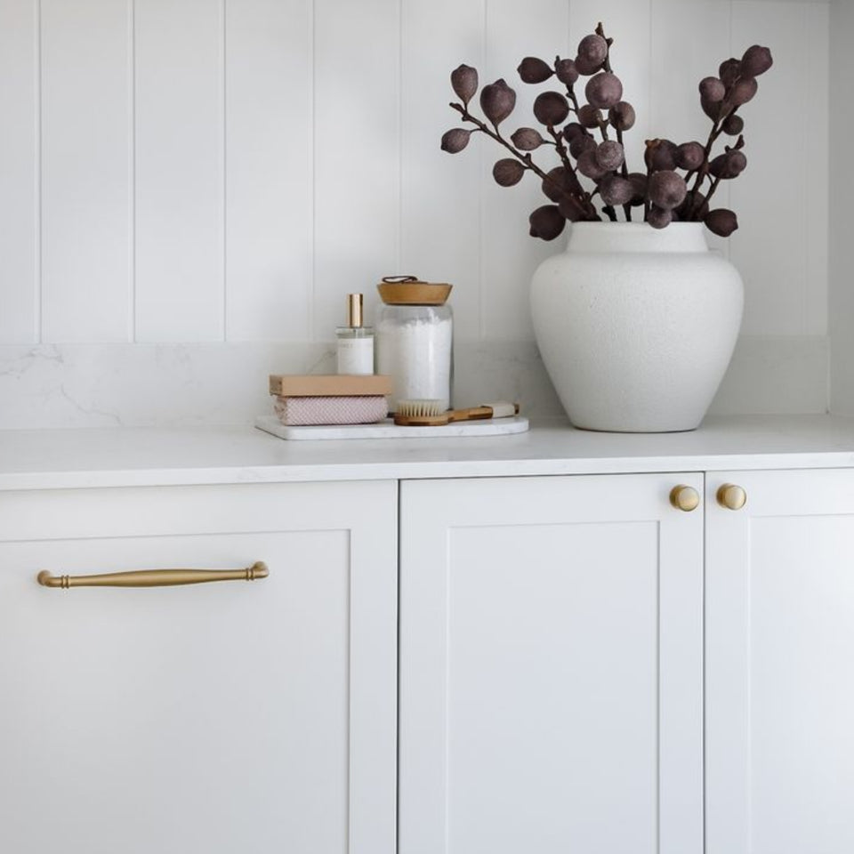 Iver Sarlat 320mm Cabinet Pull Handle Brushed Brass