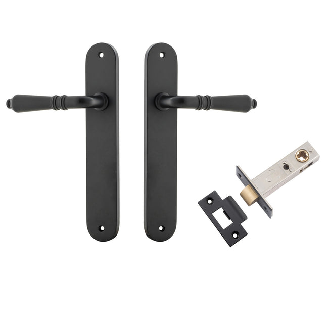 Iver Sarlat Lever Oval Backplate Passage Kit Matte Black 12724KPASS60 - The Blue Space