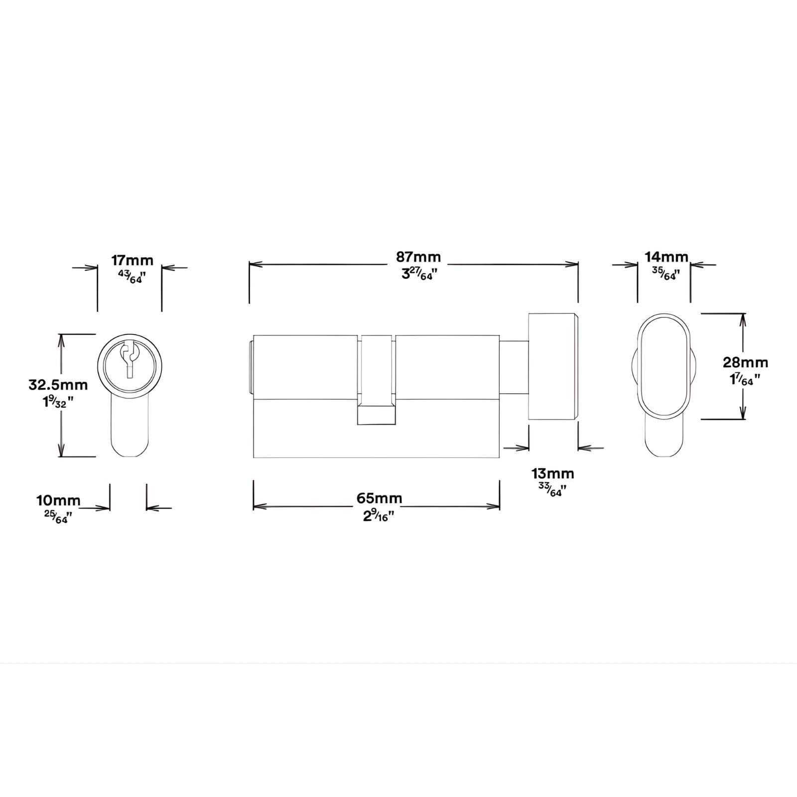 Key Thumb Iver Sarlat Lever Rectangular Backplate Entrance Kit with High Security Lock Brushed Brass 15200KENTR60KT - The Blue Space
