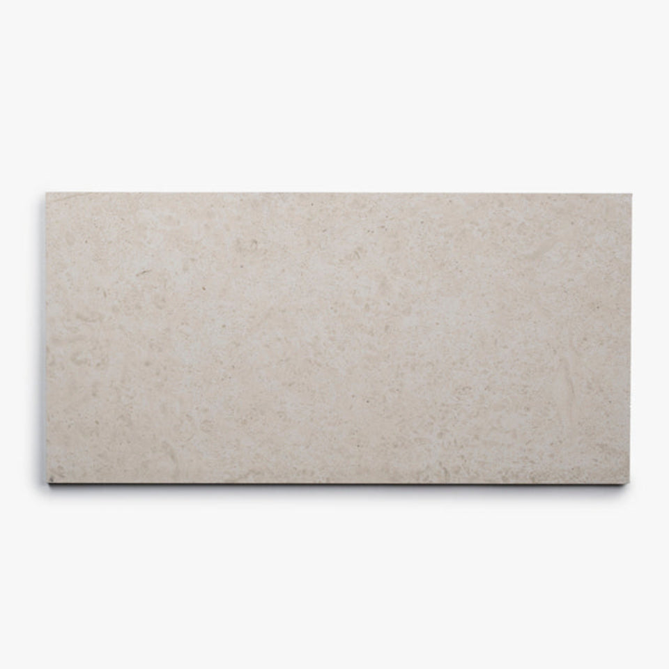 Ivory Myra Limestone Tile Matt 300 x 600 x 10mm Porcelain