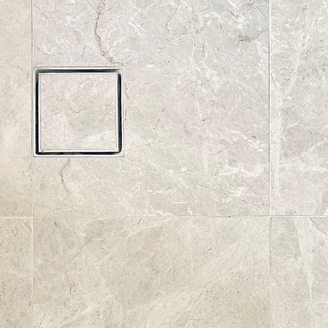 Ivory Tilly Tundra Stone Tile Matte Tech Grip 300 x 300 x 10mm Porcelain  | The Blue Space