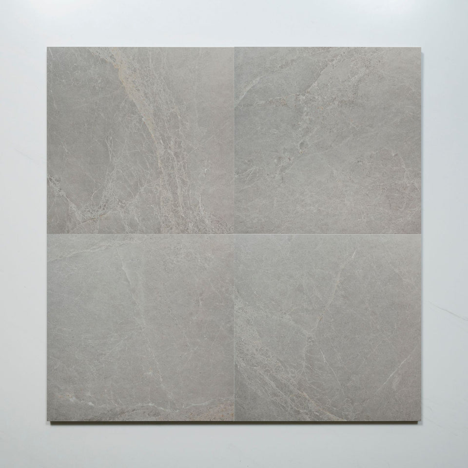 Kew Grey Matte Porcelain Tile 600 x 600mm