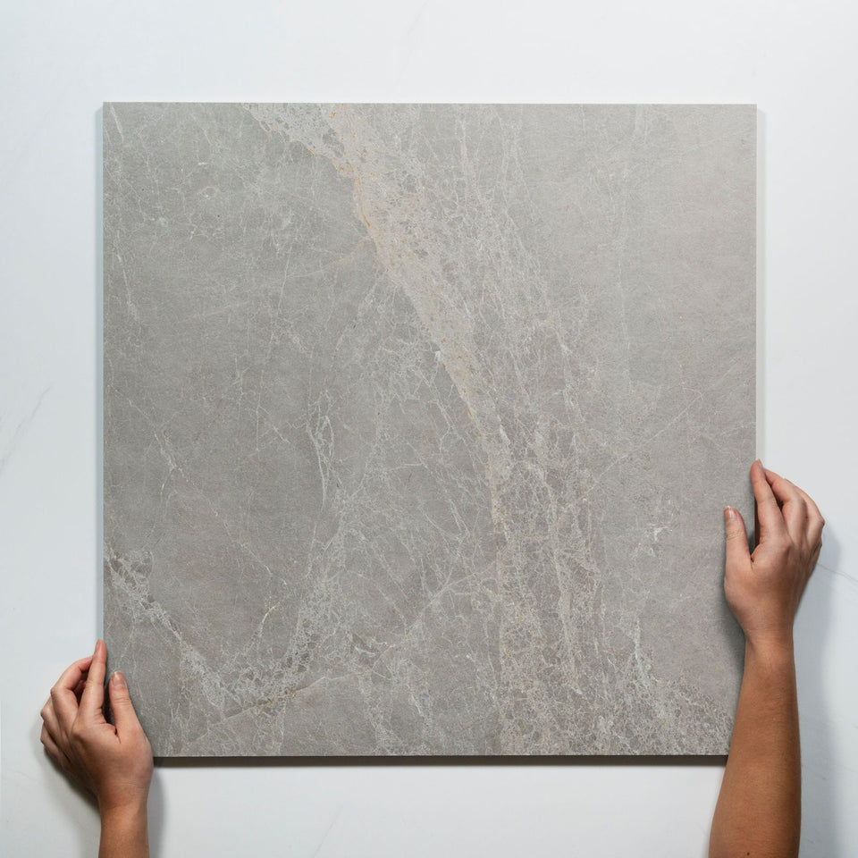 Kew Grey Matte Porcelain Tile 600 x 600mm