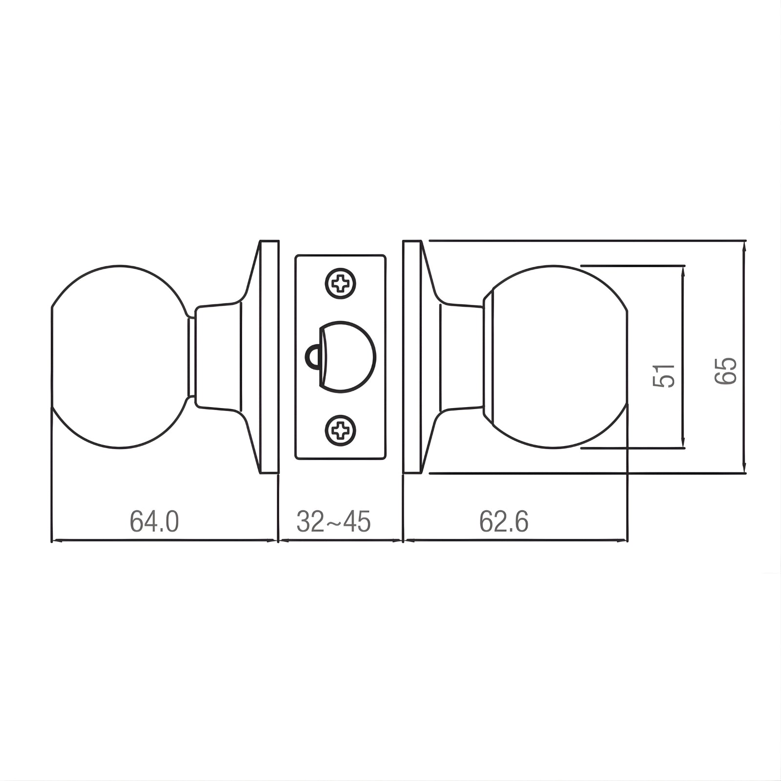 New Line Drawing Lane Bala Dummy Knob Door Handle Set Round Rosette Antique Brass L971967 - The Blue Space