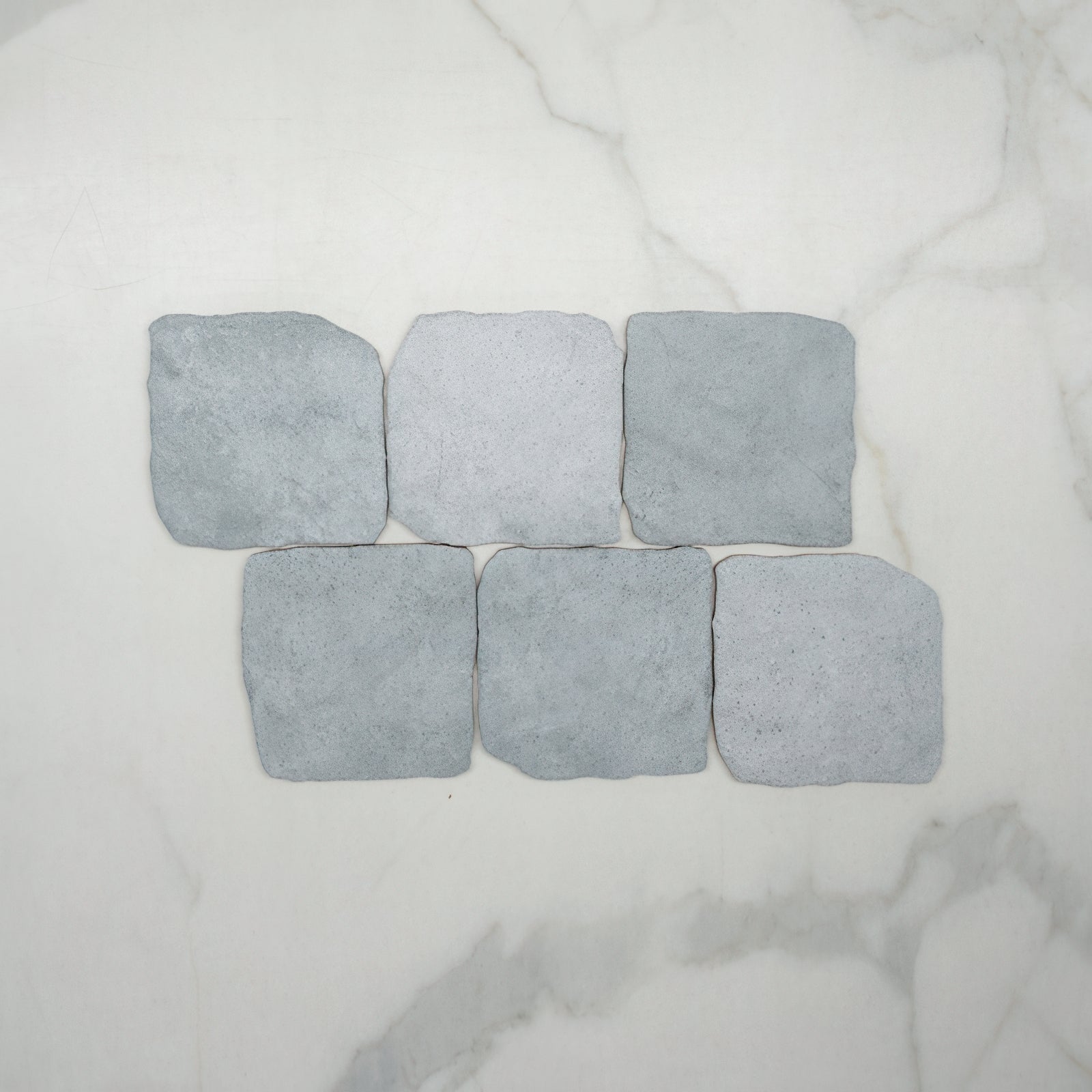 Pattern Light Grey Settlers Cobble Stone 150 x 150mm Porcelain  - The Blue Space