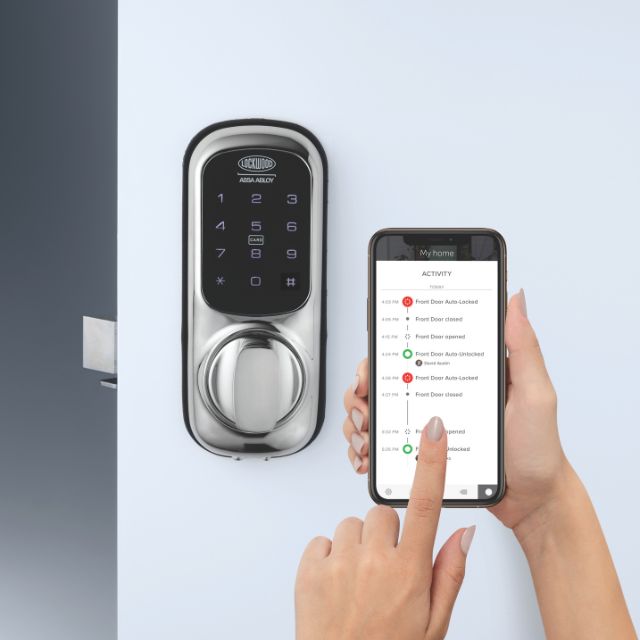 Lockwood 001 Touch Plus Smart Deadlatch Chrome Plate