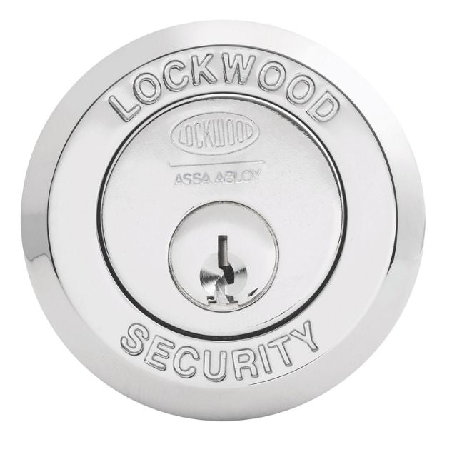 Lockwood 355 Double Cylinder Deadlock Chrome Plate