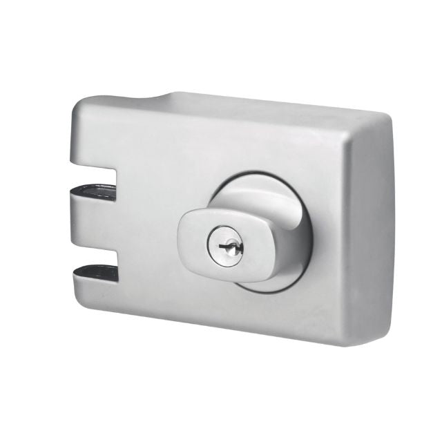 Lockwood 355 Double Cylinder Deadlock Satin Chrome Pearl
