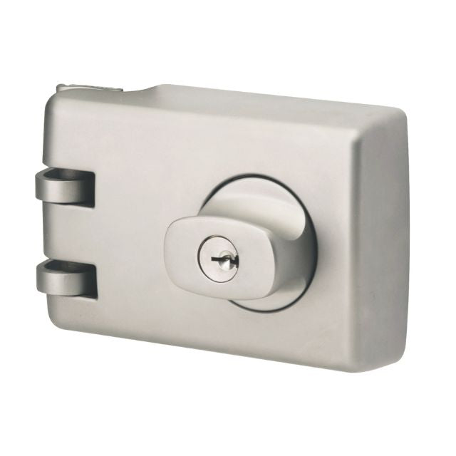Lockwood 355 Double Cylinder Deadlock Satin Chrome Pearl