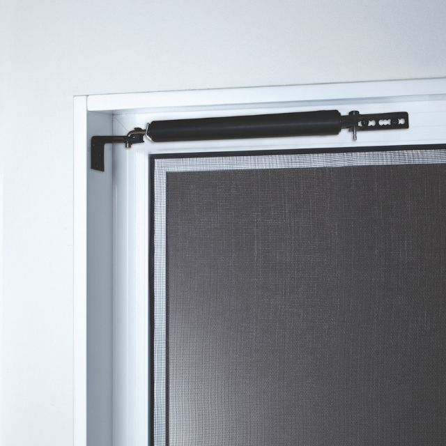 Lockwood Hydraulic Screen Door Closer Black