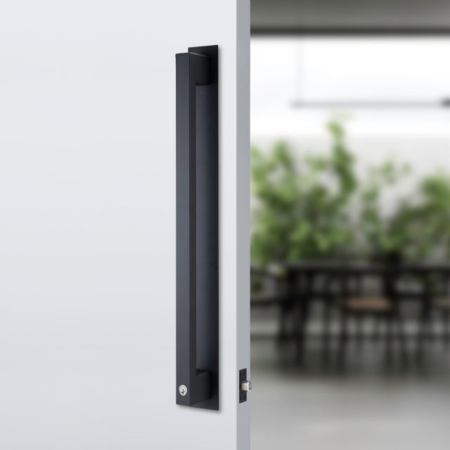 Lockwood Paradigm Pull Handle Lockset - Double Cylinder Deadbolt Matte Black