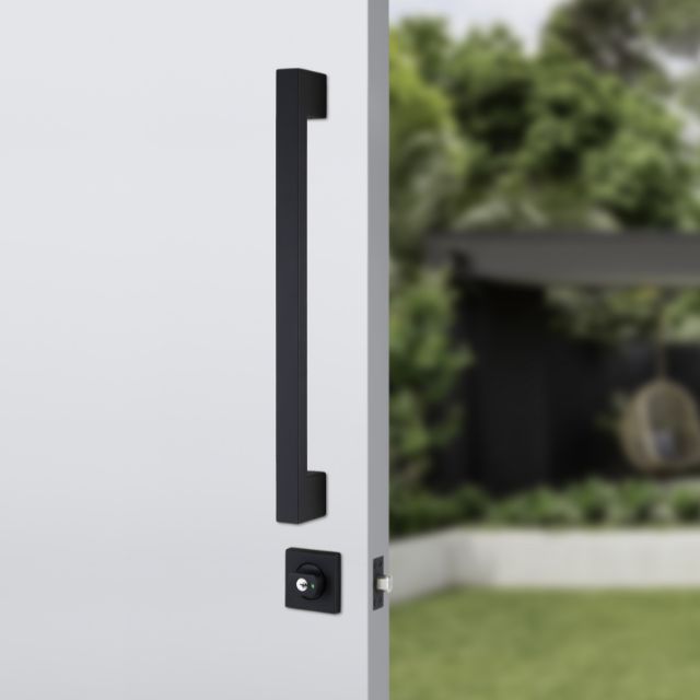 Lockwood Paradigm Pull Handle Lockset - Double Cylinder Deadbolt Matte Black