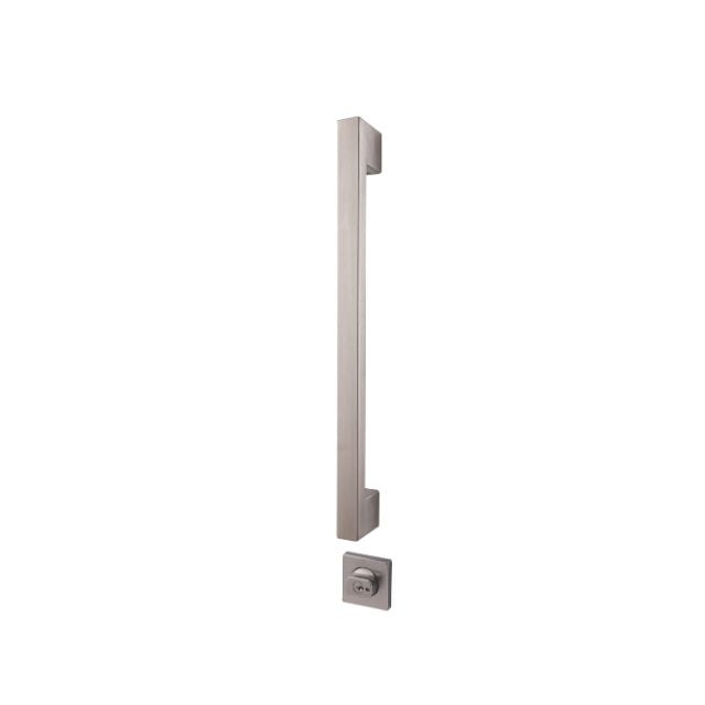 Lockwood Paradigm Pull Handle Lockset - Double Cylinder Deadbolt Stainless Steel