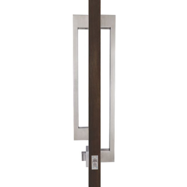 Side View Lockwood Paradigm Pull Handle Lockset - Double Cylinder Deadbolt Stainless Steel 005/DPHBSSS- The Blue Space