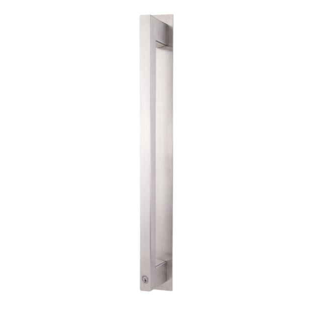 Exterior Lockwood Paradigm Pull Handle Lockset - Single Cylinder Deadlatch Stainless Steel 005/DPHLSSS- The Blue Space