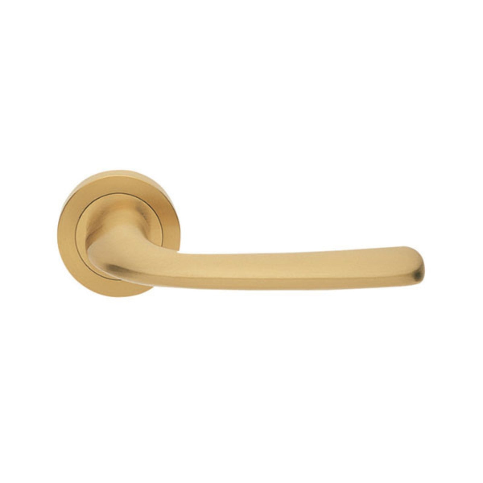 Manital GoGo Passage Door Handle Set Satin Brass MAN-GG5F-OSO-SB - The Blue Space