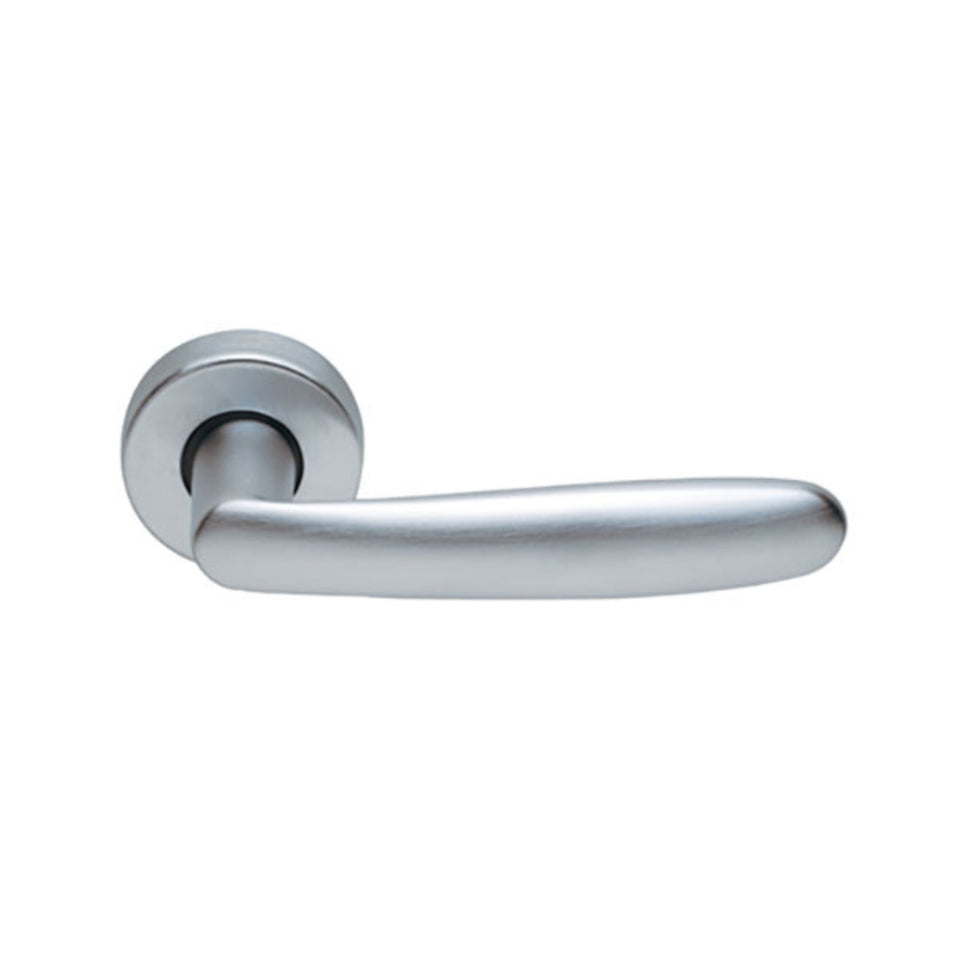 Manital Imola Passage Door Handle Set Satin Chrome