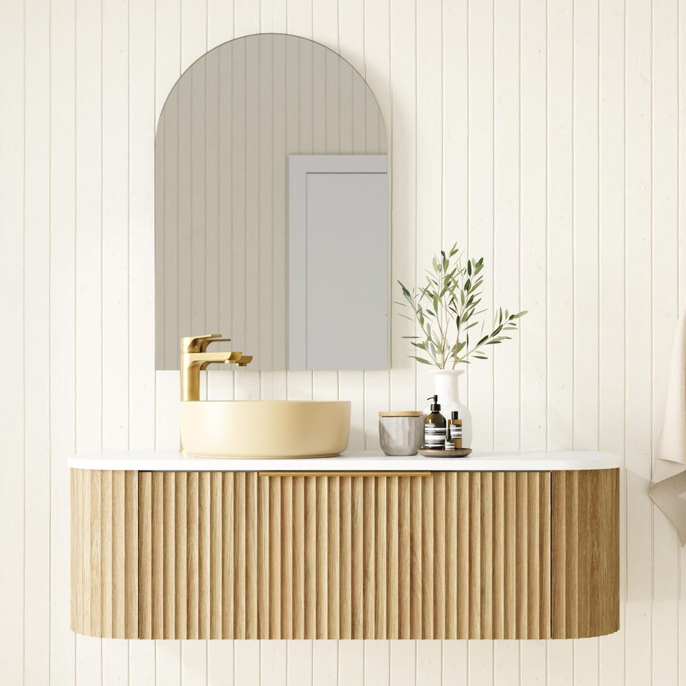 Marquis Shore 1 Drawer Wall Hung Vanity with Symphony Solid Surface Top and Basin