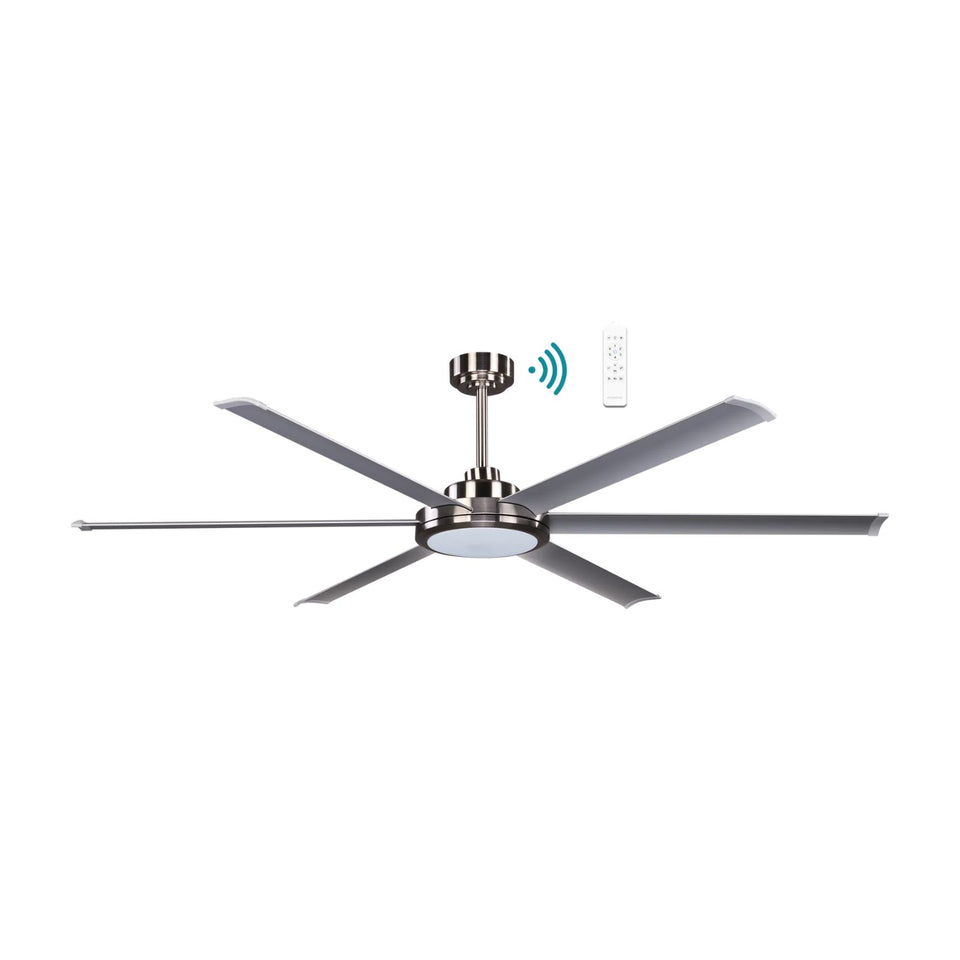 Martec Albatross II 1650mm DC Ceiling Fan with Light Brushed Nickel