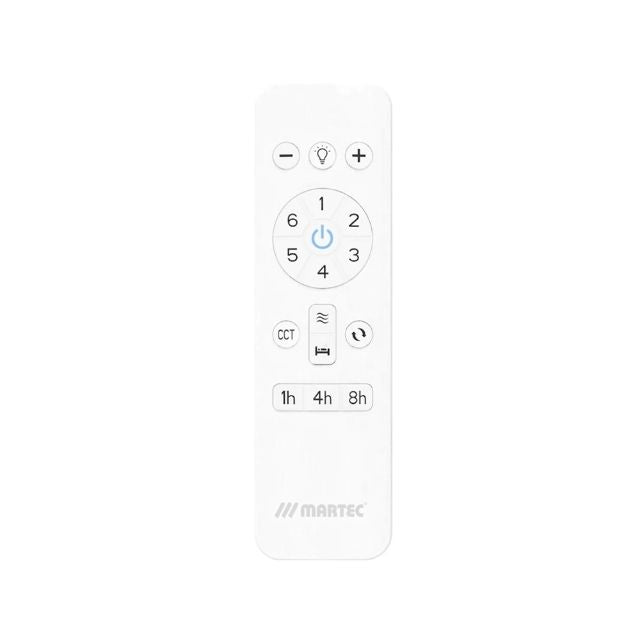 Martec Esprit DC 1320mm Ceiling Fan with LED Light Matt White