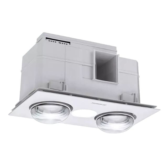 Martec Forme 2 Heat 3 in 1 Bathroom Heater Exhaust Fan with LED Downlight White