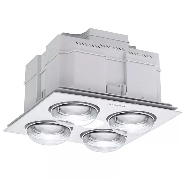 Martec Forme 4 Heat 3 in 1 Bathroom Heater Exhaust Fan with LED Downlight White
