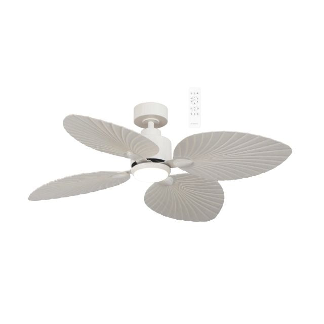 Martec Kingston DC 1260mm WIFI Remote Control Ceiling Fan with LED Light White
