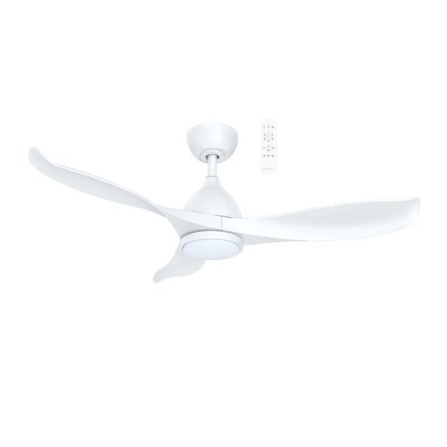 Martec Scorpion DC 1320mm Ceiling Fan with LED Light Matt White