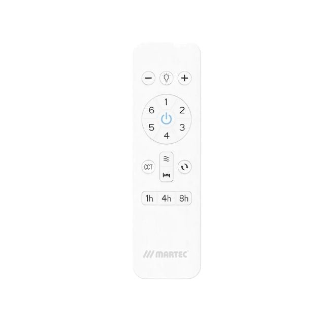Martec Seaforth DC 1320mm Ceiling Fan with LED Light Matt Black/Teak