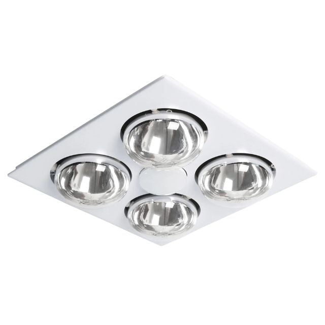 Martec Striker 4 Heat 3 in 1 Bathroom Heater Exhaust Fan with LED Downlight White