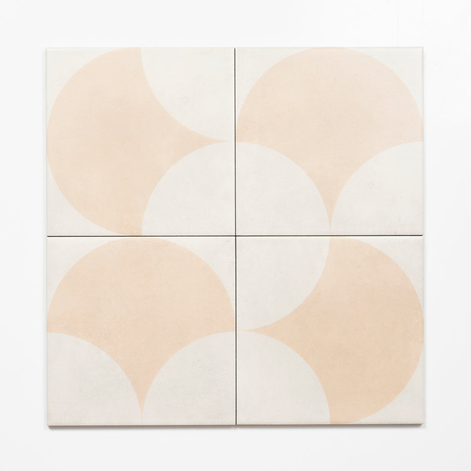 Meander Beige Fish Scale Porcelain Tile P3 200 x 200mm