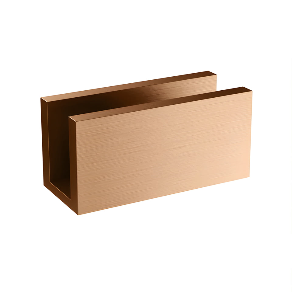 Meir Glass Fixing U Bracket Lustre Bronze