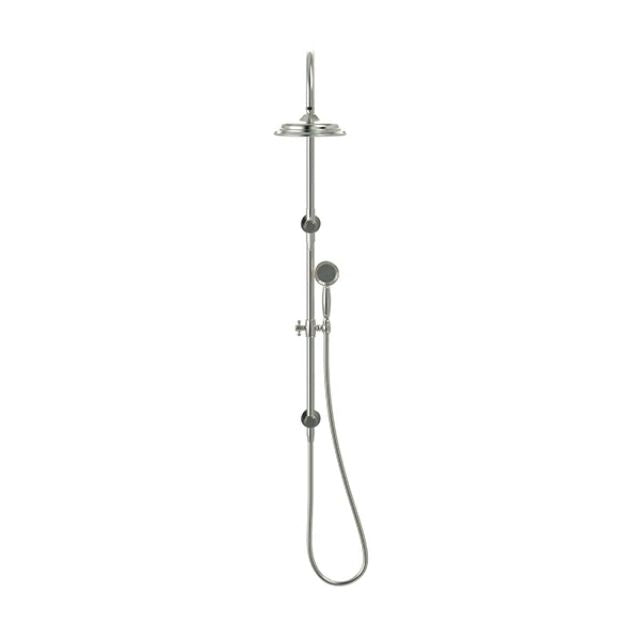 Meir Harrington Combination Shower Rail Set Brushed Nickel