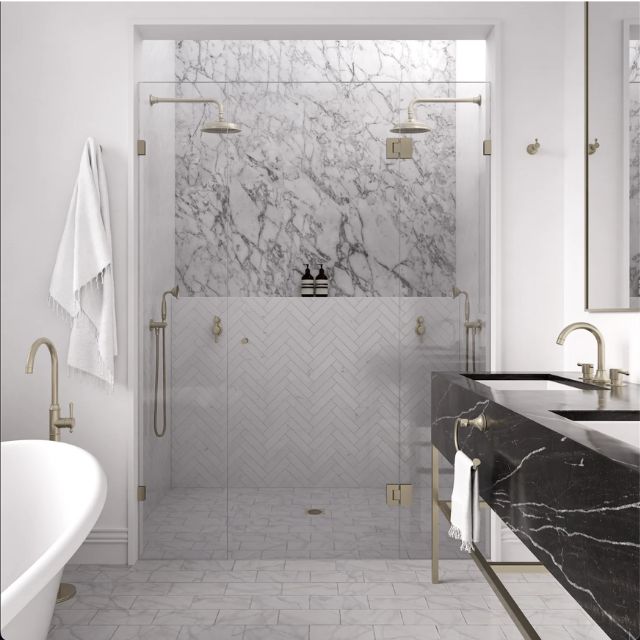 Meir Harrington Shower Head 200mm Brushed Nickel
