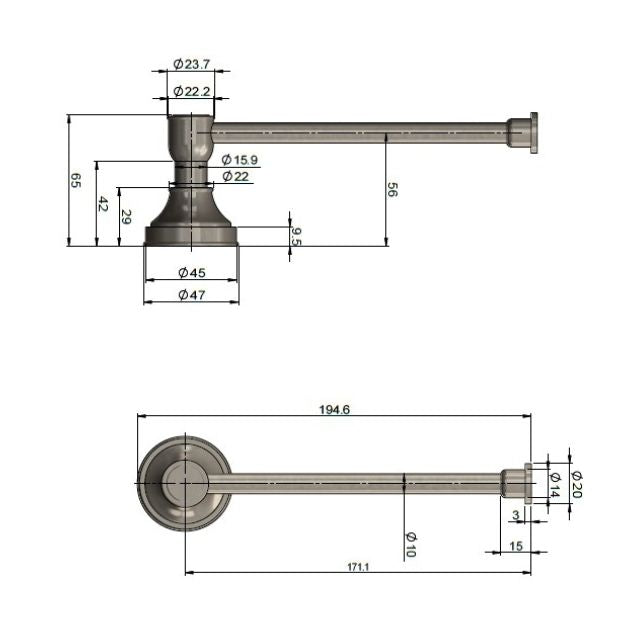 Meir Harrington Toilet Roll Holder Brushed Nickel
