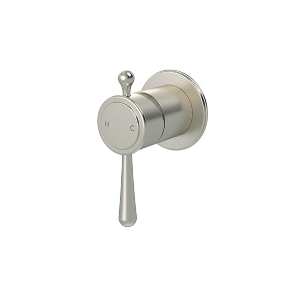 Meir Harrington Wall Mixer Brushed Nickel Full Kit