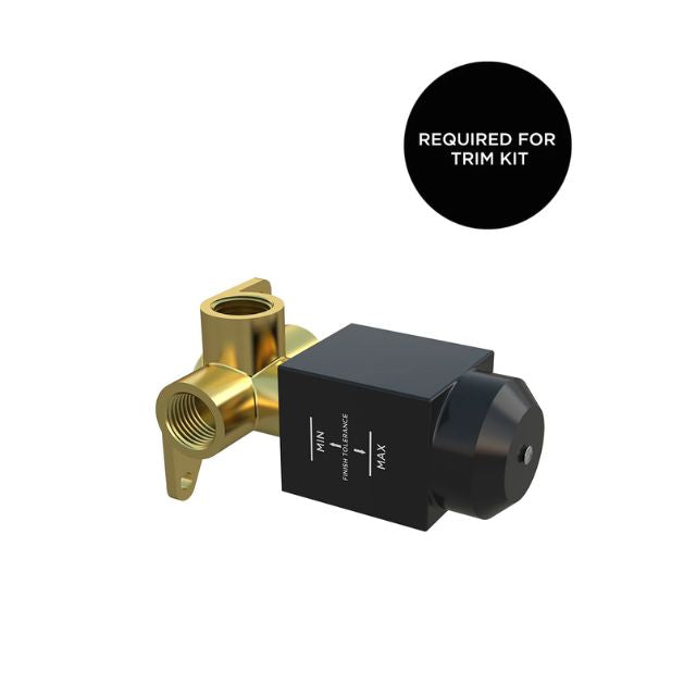 Meir Round Wall Mixer Short Pin Lever Tiger Bronze Full Kit