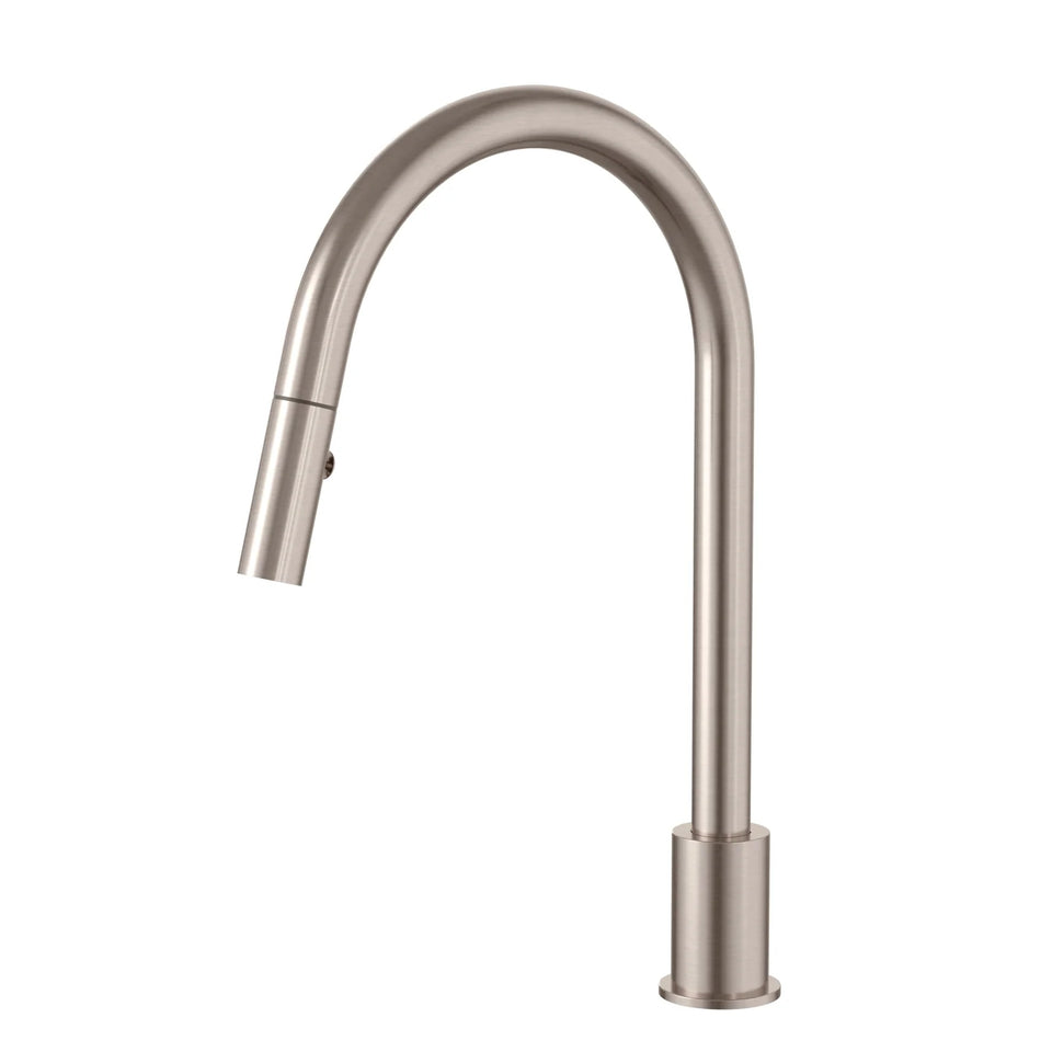 Meir Kitchen Hob Spout with Pull Out Nozzle - Champagne
