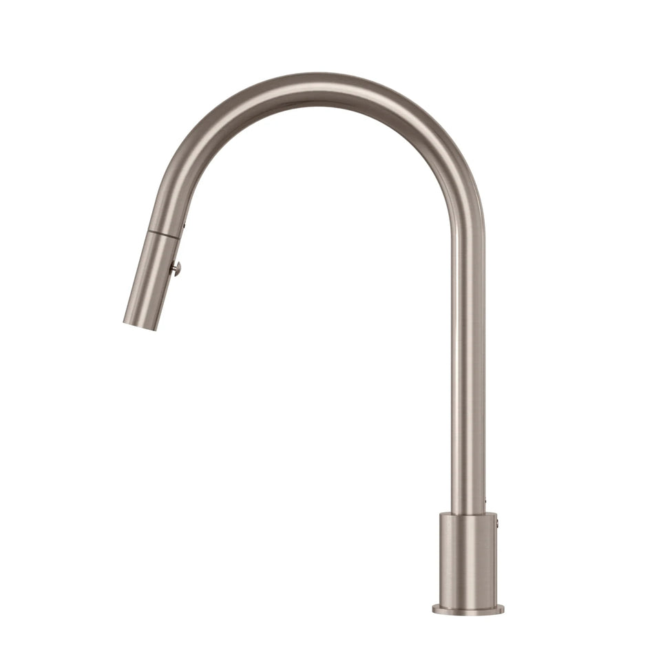 Meir Kitchen Hob Spout with Pull Out Nozzle - Champagne